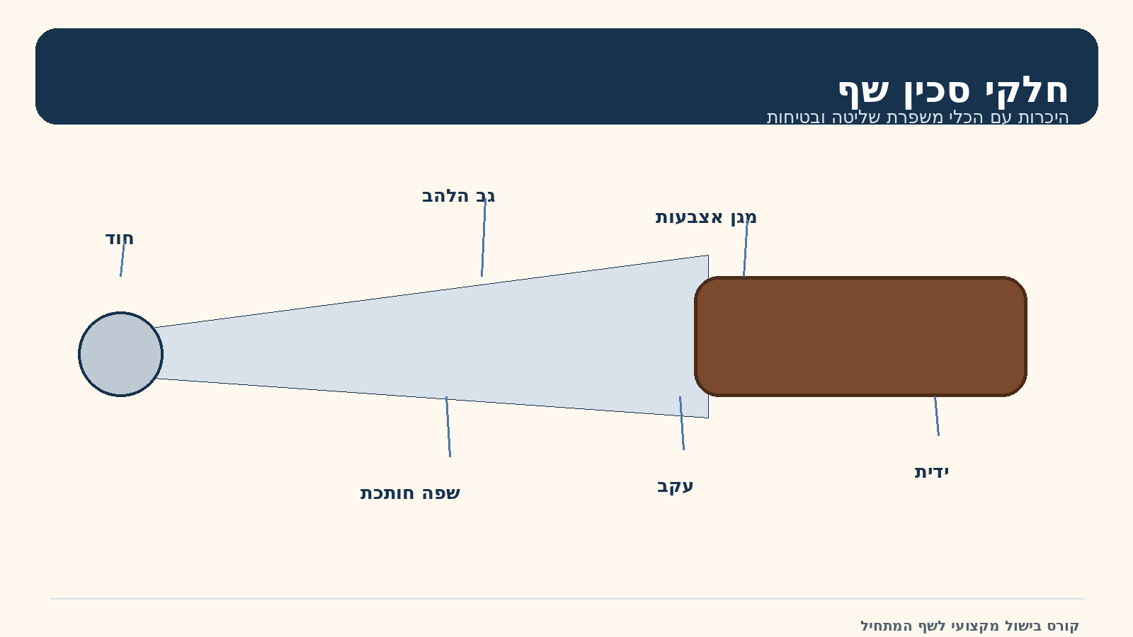 חלקי סכין שף