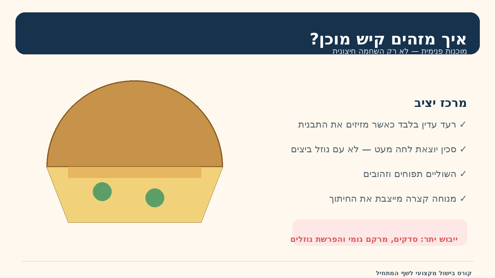 זיהוי מוכנות קיש